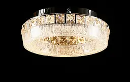 Компактна хромована стельова світлодіодна люстра Splendid Ray L3455/300/1 LED (Chrome), 30 см з кришталем - мініатюра 3