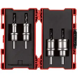 Набір коронок Holesaw TCT Milwaukee, для сталі/нержавіючої сталі (діаметри 16,20,25,32мм) (4шт), палстиковий кейс