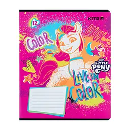 Зошит Kite My Little Pony 12 аркушів, лінія (LP24-234), в асортименті - мініатюра 2
