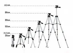 Штатив AC PROF TRIPOD 3110 GP791 35-102 см (Grey) [72305] - мініатюра 5