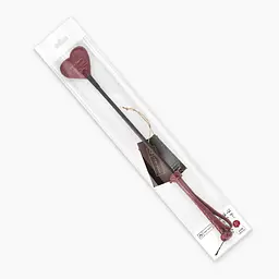 Ляскалка Liebe Seele Wine Red Riding Crop With Heart-Shape Tip - мініатюра 4