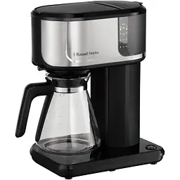 Кофеварка Russell Hobbs Attentiv, 1.25 л молотая черно-серебряная