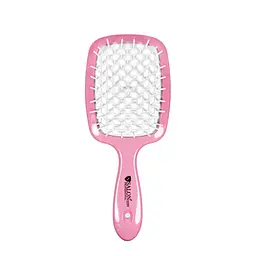 Щітка для волосся Salon Professional продувна 20 см SP0099 SL, Рожева з білим