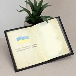 Подарунковий жіночий набір №87: обкладинка на паспорт + ключниця (чорний пітон) - мініатюра 8