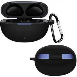 Чохол-накладка DK Silicone Candy Friendly з карабіном для Realme Buds Air 6 (017343) (black)