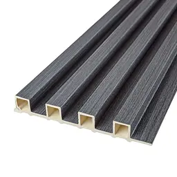 Декоративна стінова рейка Sticker Wall 160x23x3000мм (D) SW-00001529 Темно-сіра