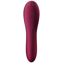Вакуумний стимулятор із вібрацією Satisfyer Dual Crush Wine Red Wine Red - мініатюра 3