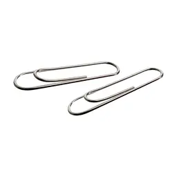 Скріпки канцелярські Axent rounded, nickel-plated, with a bend, 28 мм 100 шт (4104-А)