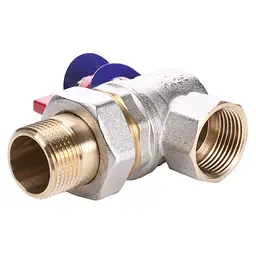 Кран кульовий кутовий з американкою Solomon 1″ ПОСИЛЕННИЙ B1043 - мініатюра 3
