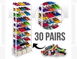 Органайзер полиця для взуття Amazing shoe rack + Вішалка для одягу - мініатюра 2