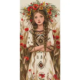 Картина по номерам Art Craft Полевая барышня 40х80 см (10133-AC)