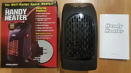 Портативний обігрівач теплик з пультом керамічний тепловентилятор Handy Heater 400 Вт чорний - мініатюра 4