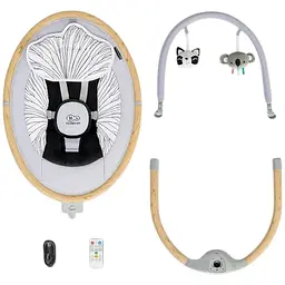 Заколисуючий центр Kinderkraft LUMI Wooden Grey - мініатюра 9