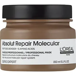 Маска L'Oreal Professionnel Absolut Repair Molecular для молекулярного відновлення структури пошкодженого волосся концентрована 150 мл