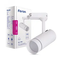 Світлодіодний трековий світильник Feron AL106, 18 Вт 4000K білий (32446)