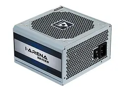 Блок живлення 600 Вт, Chieftec IARENA, сріблястий, 80+ Standart, Active PFC, 120 мм, 2xMolex/6xSATA/2x6+2-pin/1x4+4-pin