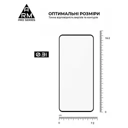 Скло захисне Armorstandart Pro Honor X7a Black (ARM69380) - мініатюра 3