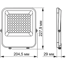Прожектор Videx Premium LED F2 50W 5000K (VL-F2-505G) - мініатюра 3