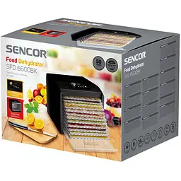 Сушарка для овочів та фруктів Sencor SFD 6600BK - мініатюра 11