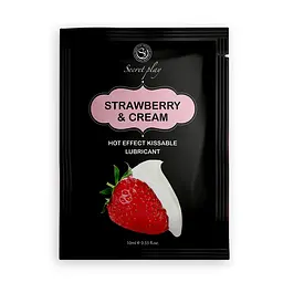 Лубрикант Strawberry & Cream Hot Effect, 10 мл Secret play 37-3610 103700