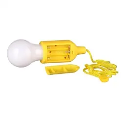 Підвісна LED лампа на шнурку BL 15418 пластикова, жовта - мініатюра 3