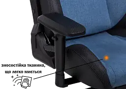 Геймерське крісло GT Racer чорне зі світло-синім (X-8005 Light Blue/Black) - мініатюра 8