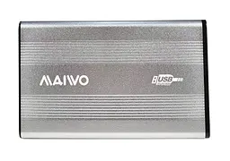 Кишеня Maiwo зовнішня для HDD 2,5" SATA через USB2.0 на гвинтах алюміній срібляста