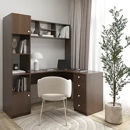 Кутовий письмовий стіл з полицями та ящиками 1800х1690x1190 мм Хочу быстро +10%