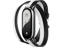Ремінець Xiaomi для Mi Smart Band 8 Black/White (BHR7296CN) - мініатюра 2