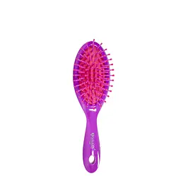 Щітка для волосся масажна пластикова овальна Salon Professional, Бузкова