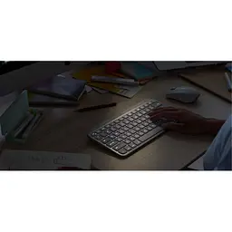 Клавіатура Logitech MX Keys Mini For Mac Wireless Illuminated Pale (920-010526) Grey [68419] - мініатюра 6