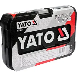 Набір головок торцевих Yato квадрат 1/4", М4-13 з інструментами 38 шт. (YT-14471) - мініатюра 6
