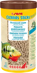 Сухий корм Sera Cichlids Sticks Nature для цихлід та інших великих риб палички 1000 мл 210г
