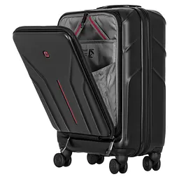 Wenger Валіза Wenger Amplix Hardside Carry-On, мала, з відсіком для н/б 16", полікарбонат, TSA, 4 колеса, розширення, USB, чорний - мініатюра 9