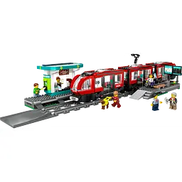 Конструктор LEGO City Трамвай і вокзал у центрі міста 811 деталей (60423) - мініатюра 3