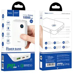 Додаткова батарея Hoco J44 PD+QC3.0 (10000mAh) White - мініатюра 5