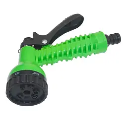 Гнучкий садовий шланг поливний з котушкою 15 м Garden Hose з пістолетом розпилювачем 7 режимів, зелений з синім (7028299354) - мініатюра 9