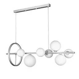 Підвісна люстра Levistella 918LP267-7 SL+WH срібло, 7 ламп G9 з LED-підсвіткою - мініатюра 2