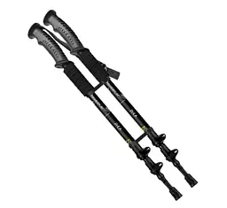 Трекінгові палиці PowerPlay 9109 Fika Black/Yellow 60-135 см (пара) + 2-ві пари чобітків + чохол (PP_9109_Fika_Bl/Yellow)