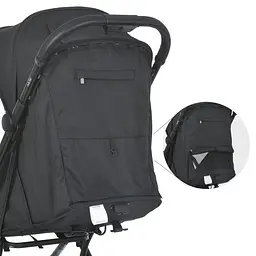 Коляска дитяча прогулянкова MUSE ME 1118 Black - мініатюра 7