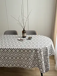 Скатертина столова Ecotton DUCK 170х220 см водовідштовхувальна Абстракт сірий (27951/29) (24999)