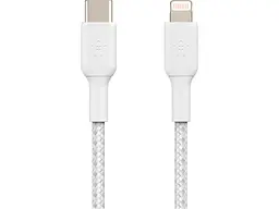 Кабель Lightning Belkin Type-C - Lightning 1m White (CAA004BT1MWH) - мініатюра 4