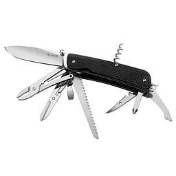 Багатофункціональний ніж Ruike Trekker LD51-B, (8.5 см) 12C27 / G10 чорний, 23 інстр.