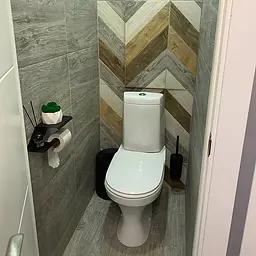 Тримач для туалетного паперу Nice & Cozy Cascade з полицею чорний - мініатюра 4