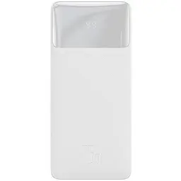 Зовнішній акумулятор (павербанк) Baseus Bipow Digital Display Powerbank 15W 30000 mAh White (PPBD050202)
