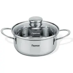 Каструля Fissman BAMBINO зі скляною кришкою Ø14х6 см kuh0007829