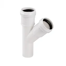 Трійник каналізаційний TA Sewage 32, 45° TASTRPP4532 - мініатюра 1