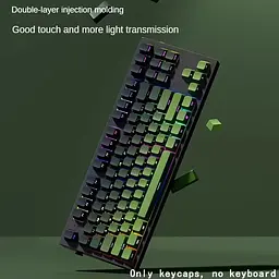 Набір кейкапів PBT Green Gradient (130+) / OEM-профіль, Зелений - мініатюра 2