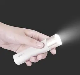 Портативний ліхтарик Xiaomi SOLOVE X3S з функцією Power Bank (White) [67393] - мініатюра 3