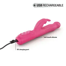 Вібратор-кролик Dorcel Baby Rabbit Magenta 2.0 з перлинним масажем і головкою, що обертається - мініатюра 5